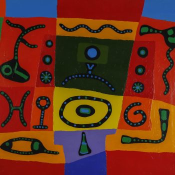 Abstração - 80 x 110 - acrílica s/ tela - 2014