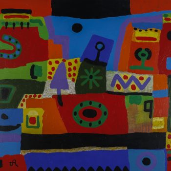 Abstração - 80 x 110 - acrílica s/ tela - 2014
