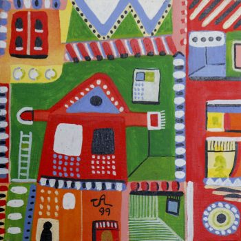 acrílico s/ eucatex - 20 x 20cm - 1999