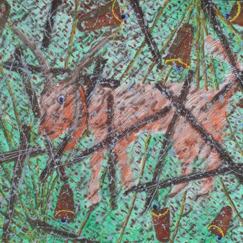 O Fugitivo - acrílica s/ tela 80 x 100cm