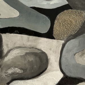 “Entre Claros e Escuros…Flores” - Interferência acrílica s/ impressão digital - 1.0 X 1.0m