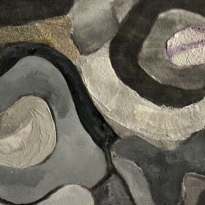 “Entre Claros e Escuros…Flores” - Interferência acrílica s/ impressão digital - 1.0 X 1.0m