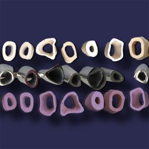 série Ossicos - Objeto-Arte - osso natural / aluminio / resina  - 0.40 x 0.08 x 0.07m( cada)