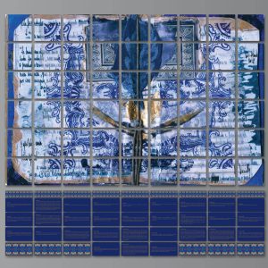 Painel - técnica mista s/ canvas - 0.25 x 0.25 (cada)