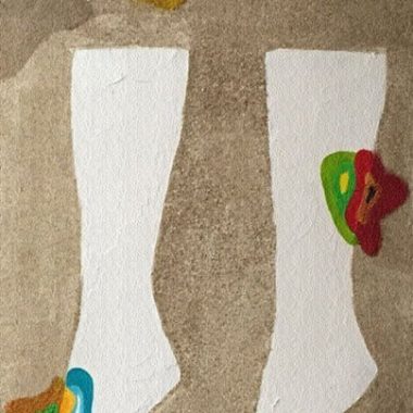 série “ De um olhar vieram” - objeto - madeira / técnica mista - 1.2 x 0.45m